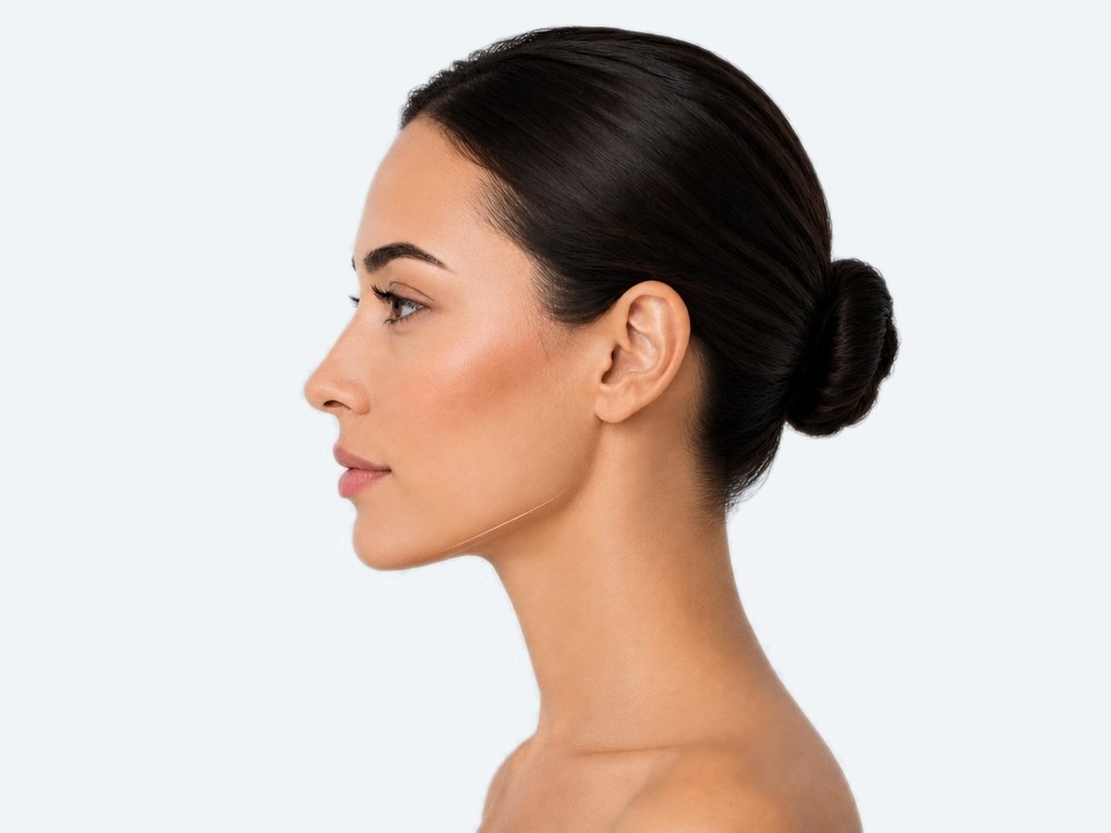 Profile portrait illustrating clinical facial assessment